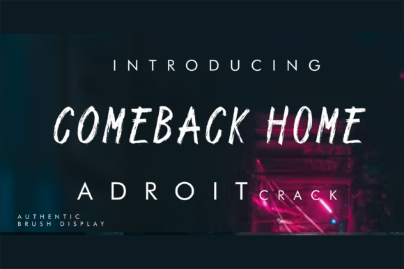 Adroit Crack: A Whimsical Display Font
