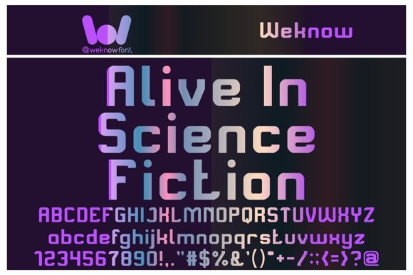 Alive in Science Fiction: A Bold Font for the Future