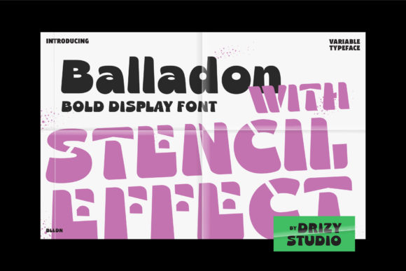Balladon: A Bold, Retro-Inspired Display Font for Creative Projects