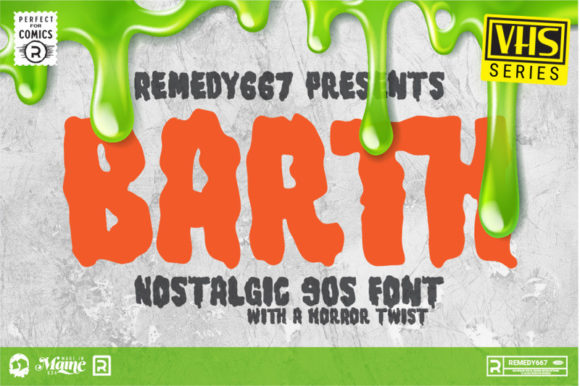 Barth: A Bold, Creepy, and Versatile Display Font for Designers