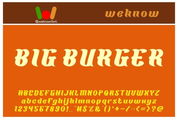 Big Burger: A Bold Font for Dynamic Design Projects