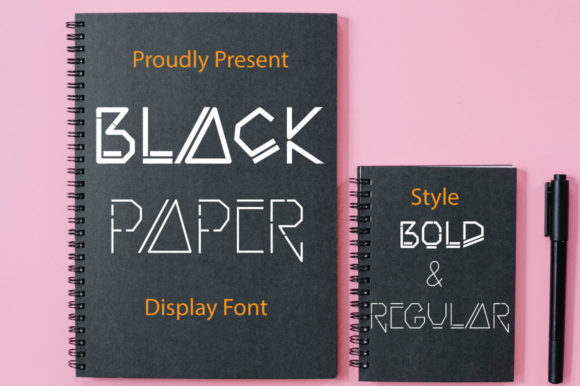 Black Paper: A Robotic-Styled Display Font for Creative Projects