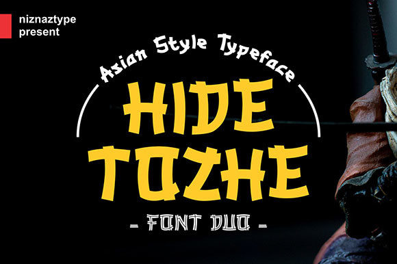 Discover the Elegance of Hide Tozhe: A Chinese-Inspired Display Font for Creative Designs