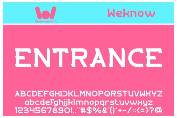 Entrance: A Bold Font for Modern Design