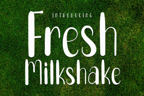 Fresh Milkshake: A Stylish Font for Creative Expression
