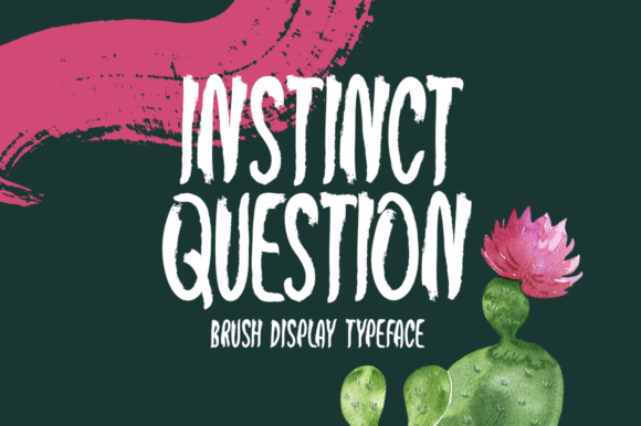 Instinct Question: A Versatile Display Font for Creative Projects