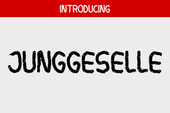 Junggeselle: A Bold and Artistic Display Font for Modern Design