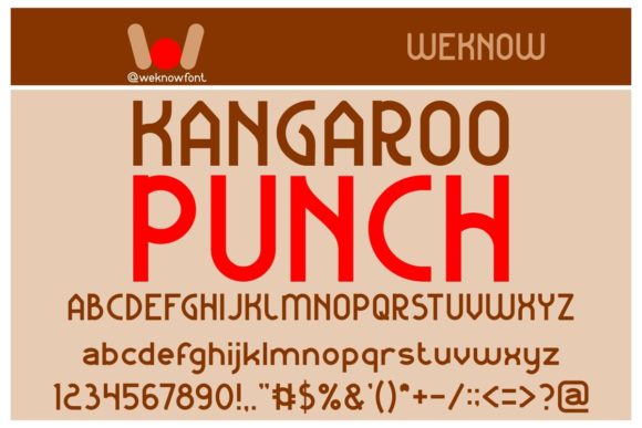Kangaroo Punch: A Bold Font for Strategic Design and Brand Communication