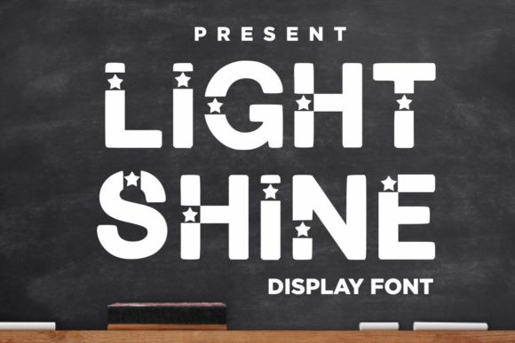 Light Shine: A Bold and Stylish Display Font for Holiday Branding