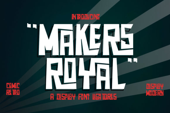 Makers Royal: A Retro and Graffiti Themed Display Font for Creative Designers