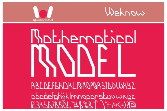 Mathematical Model: A Font That Brings Numbers to Life