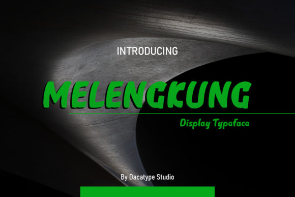 Melengkung: A Curved Font for Unique and Memorable Headings
