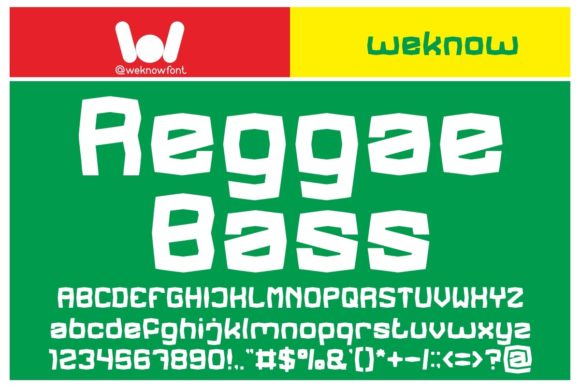 Reggae Bass: A Bold Font for Creative Expression
