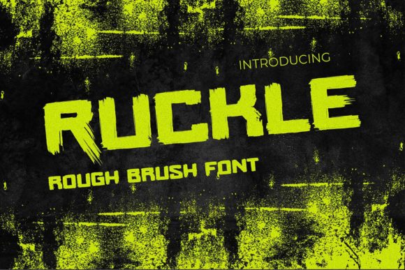 Ruckle: A Bold, Thick, and Stylish Font for Modern Branding