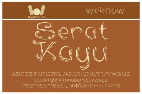 Serat Kayu: A Stylish Display Font for Creative Projects