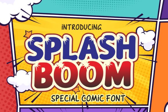 Splash Boom: A Groovy Display Font for Creative Projects