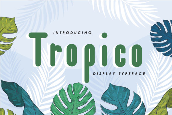 Tropico: A Paint-Brushed Display Font for Creative Projects