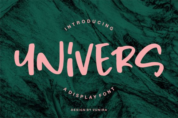 Univers: A Cool and Paint Brushed Display Font for Creative Expression